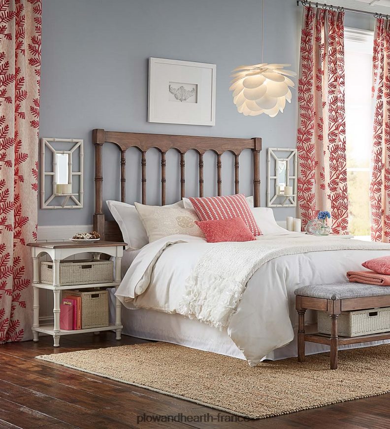 tête de lit des tanneurs de la collection Farmhouse de Laurel Ridge Plow & Hearth 8642F62122 articles ménagers