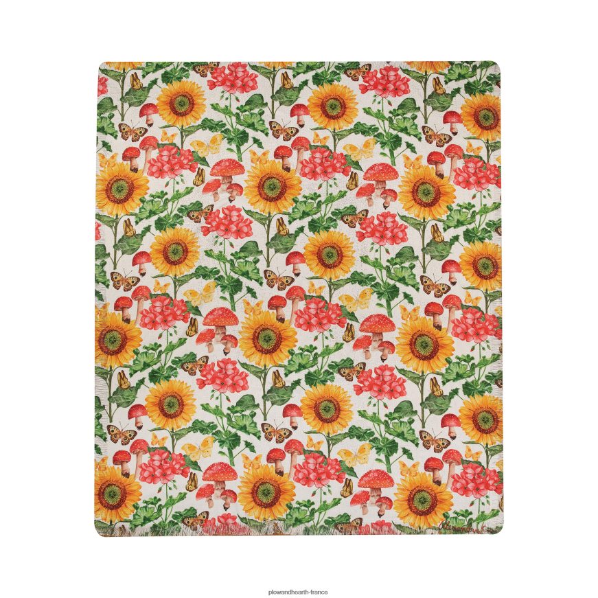 Jeté plantes et papillons Plow & Hearth 8642F62693 articles ménagers