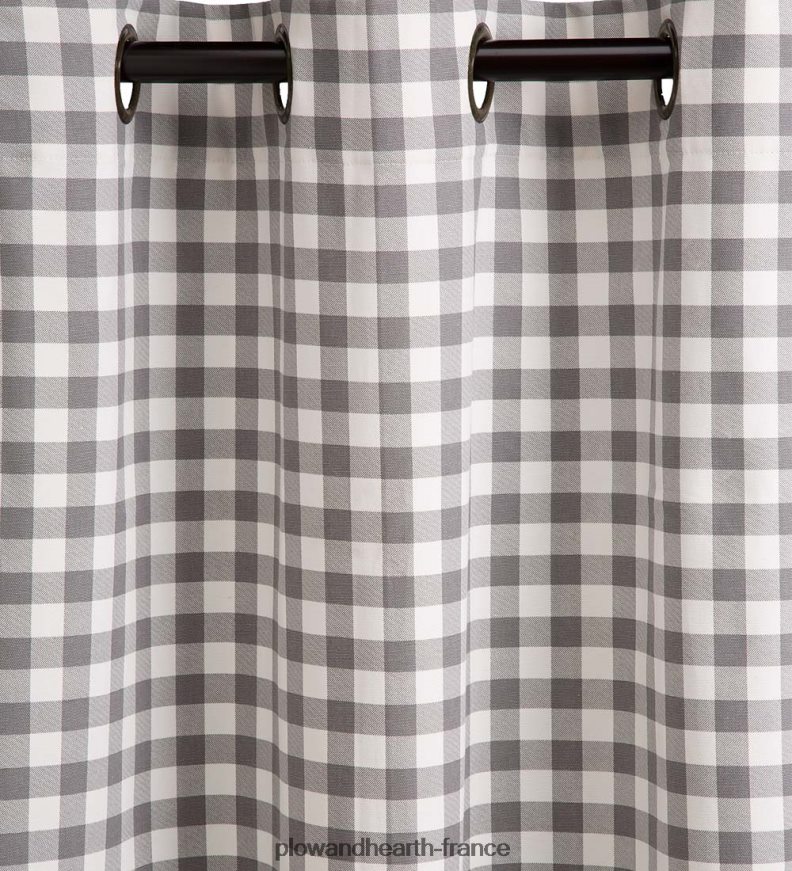 Paires de rideaux à œillets à carreaux isolés et économes en énergie thermalogic Plow & Hearth 8642F62555 articles ménagers