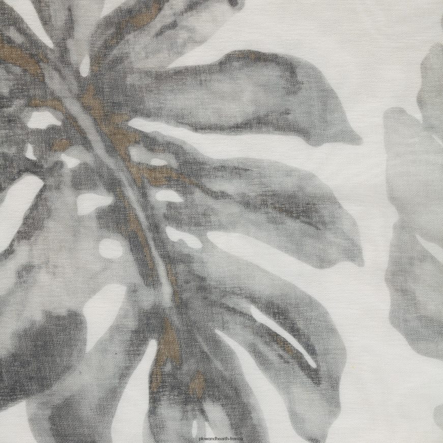 Panneau transparent supérieur à œillets floraux Ella - taupe - 52 x 84 Plow & Hearth 8642F62601 articles ménagers