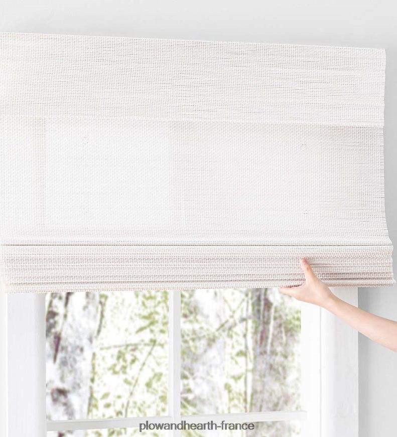 Store de fenêtre en bambou romain Capri Plow & Hearth 8642F62589 articles ménagers