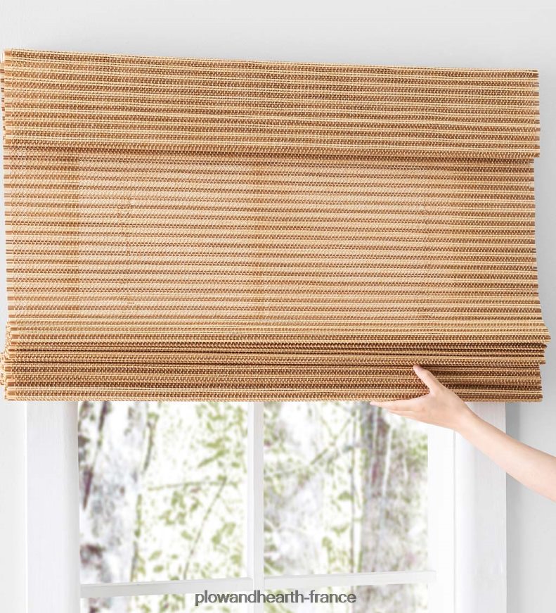 Store de fenêtre en bambou romain Capri Plow & Hearth 8642F62589 articles ménagers