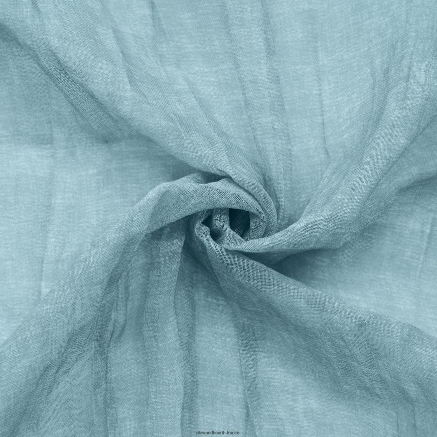 layla patte arrière/passe-tringle panneau transparent plissé écrasé - abricot - 52 x 108 Plow & Hearth 8642F62606 articles ménagers