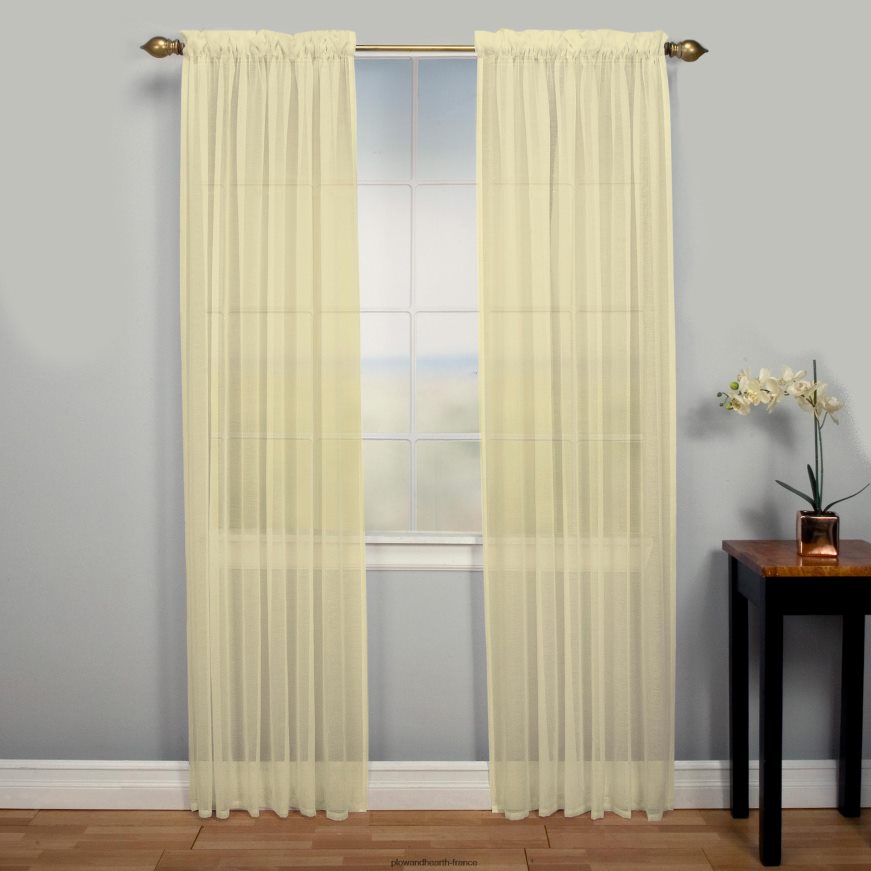 panneau de rideau à 2 poches layla - caramel écossais - 52 x 63 Plow & Hearth 8642F62597 articles ménagers