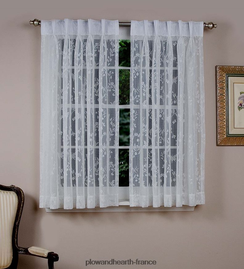 rideaux de dentelle isabelle Plow & Hearth 8642F62612 articles ménagers