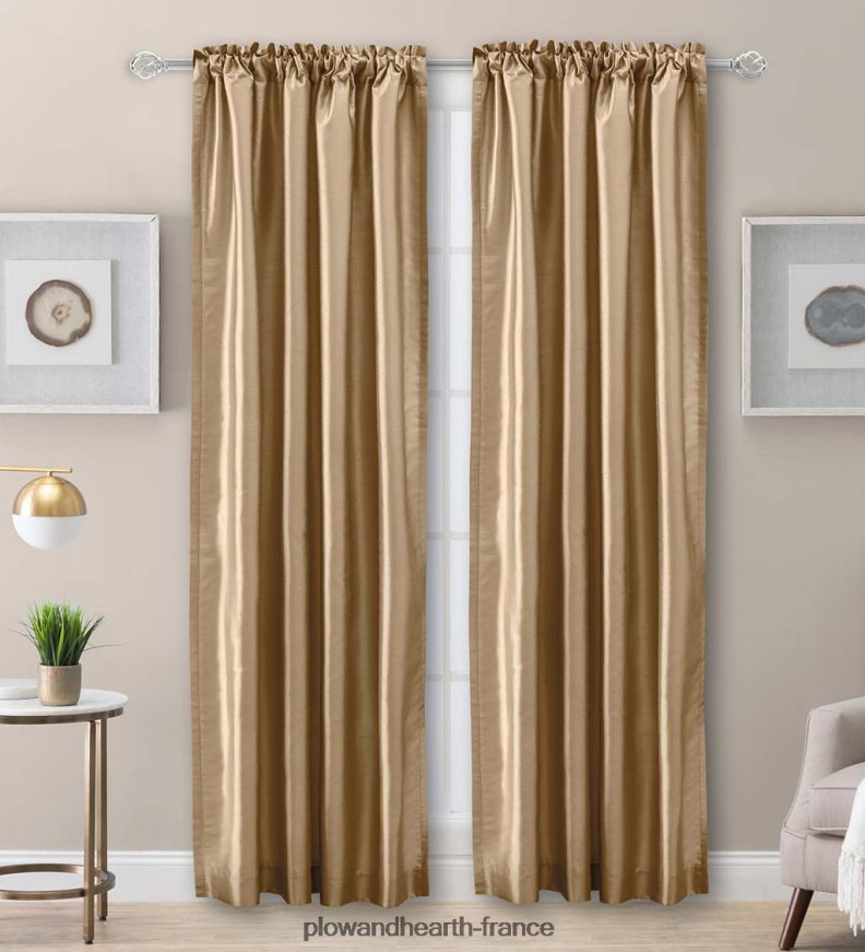 rideaux en fausse soie Luna Plow & Hearth 8642F62598 articles ménagers