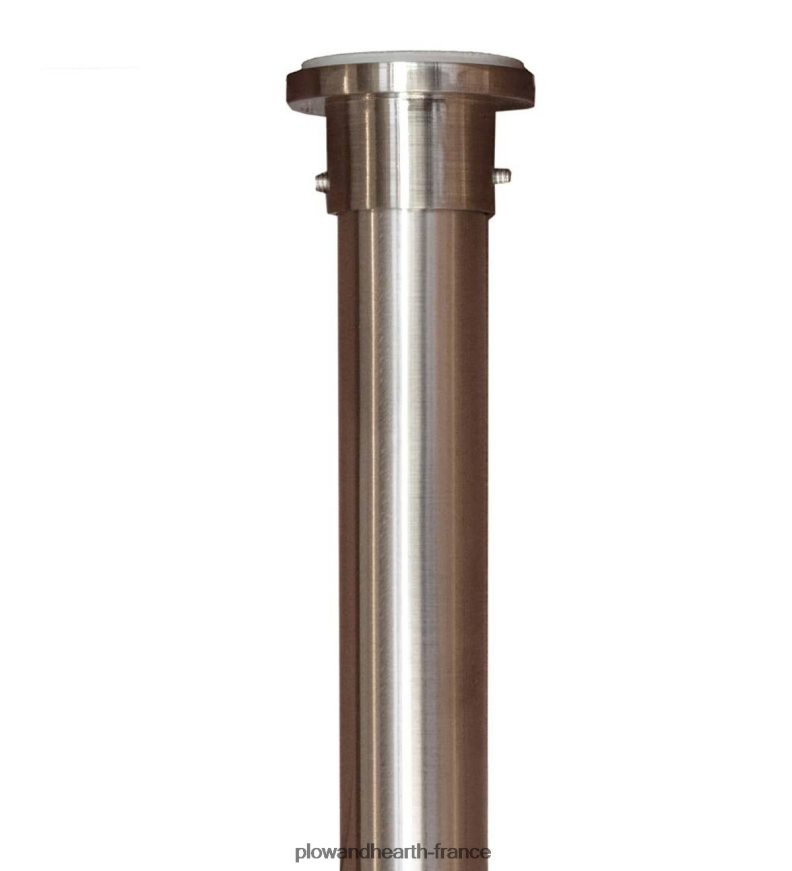 Ensemble de tringle à rideau à tension de ressort intérieur-extérieur en acier inoxydable Plow & Hearth 8642F62640 articles ménagers