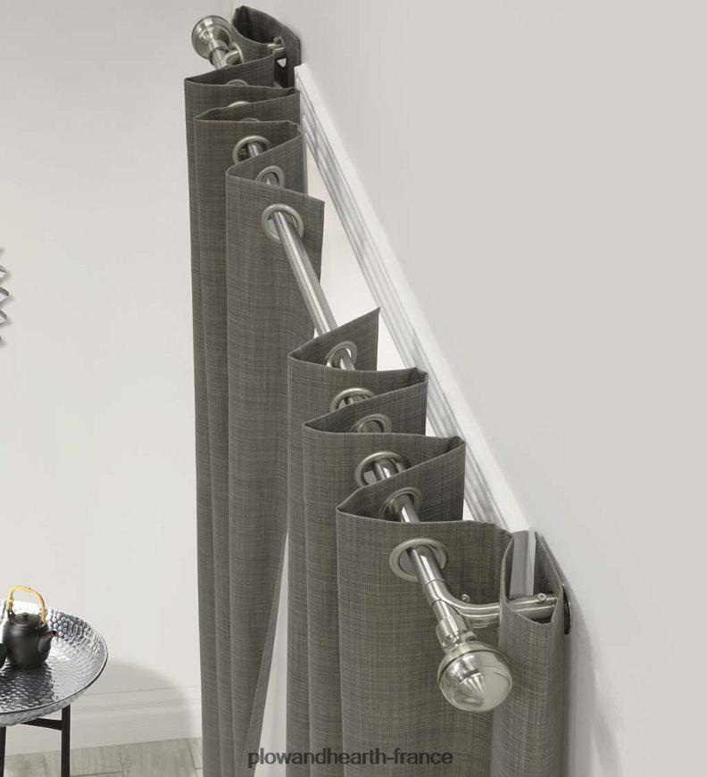 tringles à rideaux occultantes et réglables à œillets thermaplus Plow & Hearth 8642F62130 articles ménagers