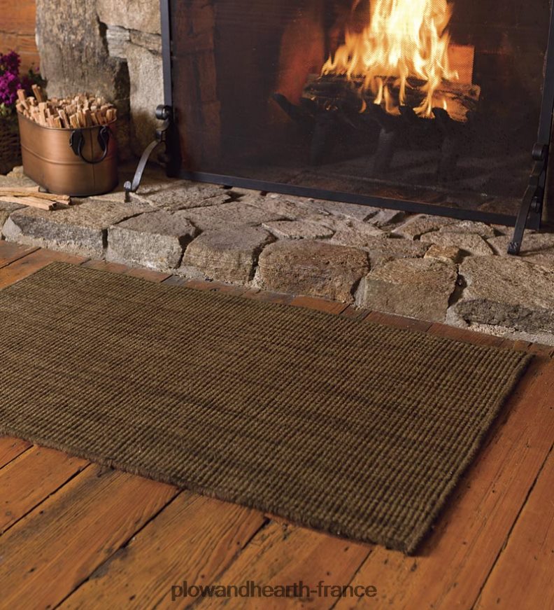 Tapis Dalton en laine mélangée, 2' x 3'6 - paprika Plow & Hearth 8642F62803 accessoires