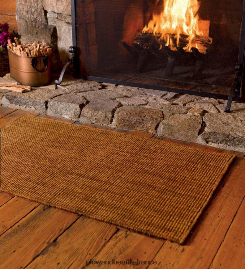 Tapis Dalton en laine mélangée, 3'6 x 5'6 - chocolat Plow & Hearth 8642F62804 accessoires