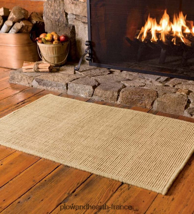 Tapis Dalton en laine mélangée, 3'6 x 5'6 - chocolat Plow & Hearth 8642F62804 accessoires