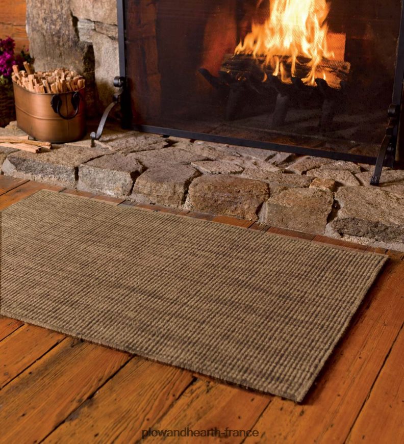 Tapis Dalton en laine mélangée, 3'6 x 5'6 - chocolat Plow & Hearth 8642F62804 accessoires