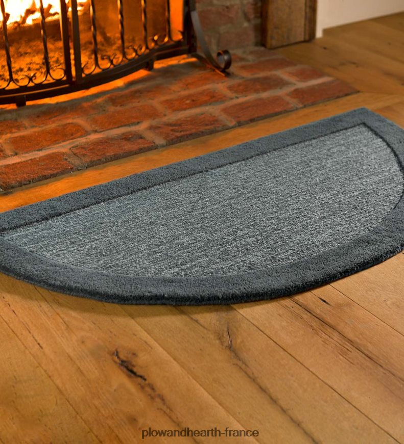 Tapis demi-rond à bandes madrid, 2' x 4' - baie Plow & Hearth 8642F62802 accessoires