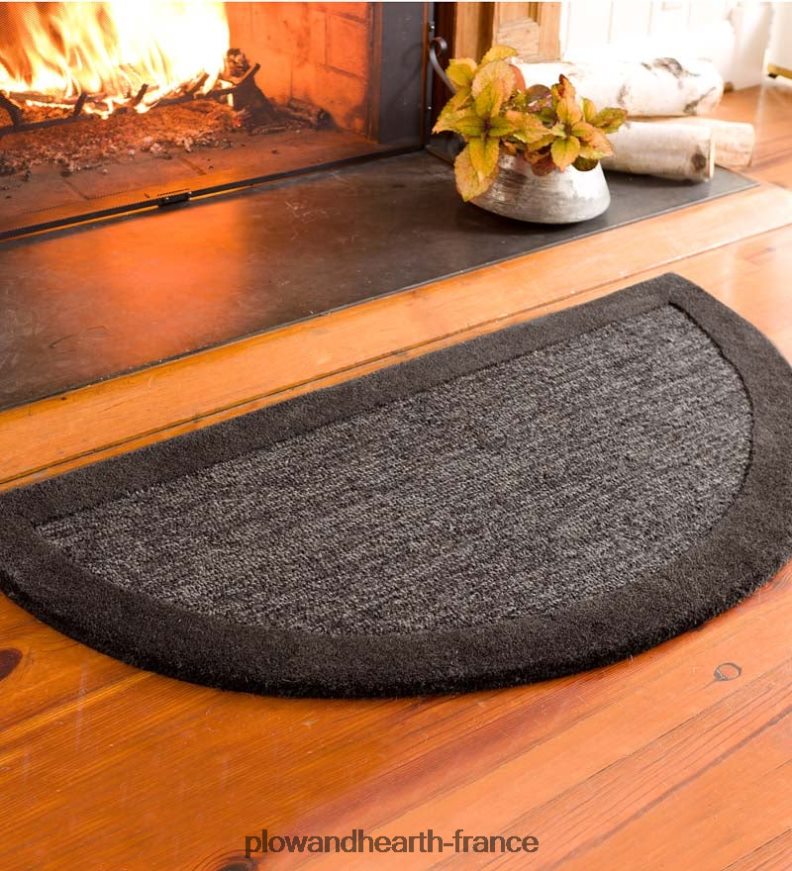Tapis demi-rond à bandes madrid, 2' x 4' - baie Plow & Hearth 8642F62802 accessoires