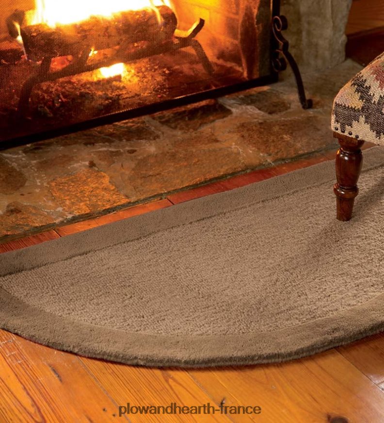 Tapis demi-rond à bandes madrid, 2' x 4' - baie Plow & Hearth 8642F62802 accessoires