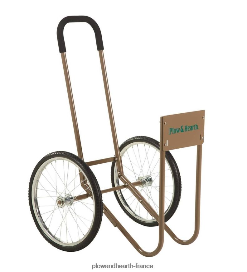 chariot à bois roulant et couvercle Plow & Hearth 8642F63253 accessoires