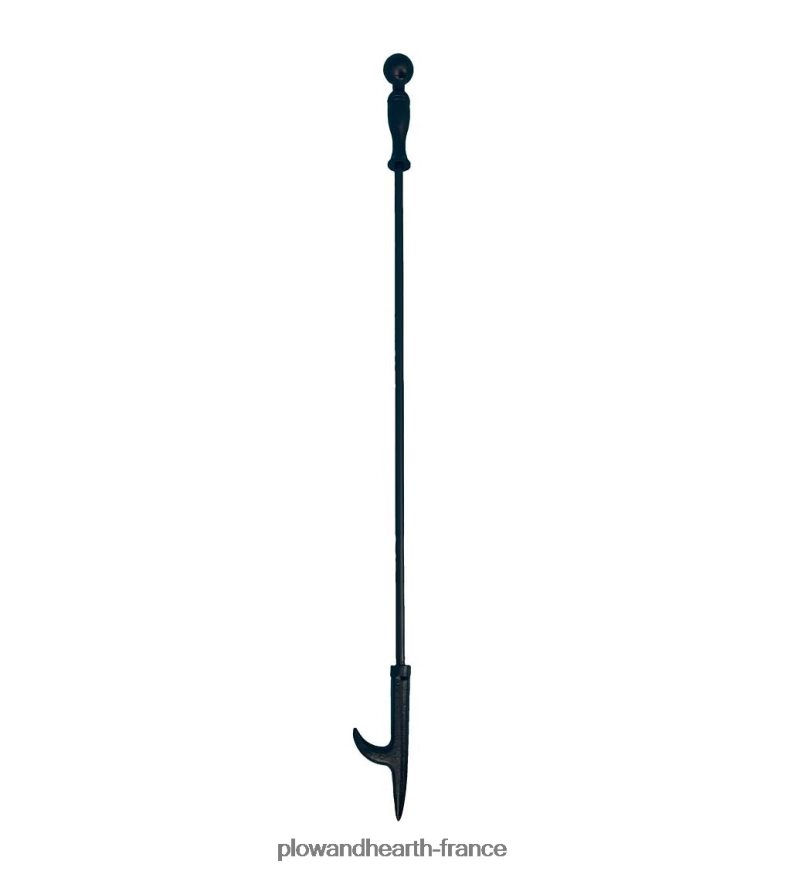 tisonnier avec poignée boule Plow & Hearth 8642F62771 cheminée