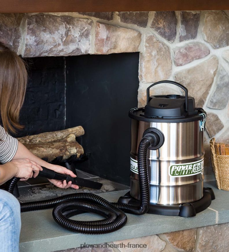 aspirateur à cendres chaudes pour foyer robuste et filtres de remplacement Plow & Hearth 8642F62825 cheminée
