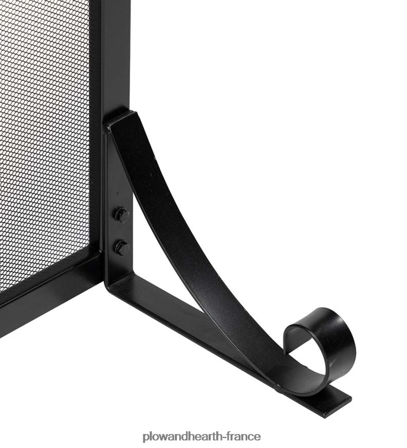 Pare-feu plat en verre trempé Manhattan, petit - noir Plow & Hearth 8642F63168 cheminée