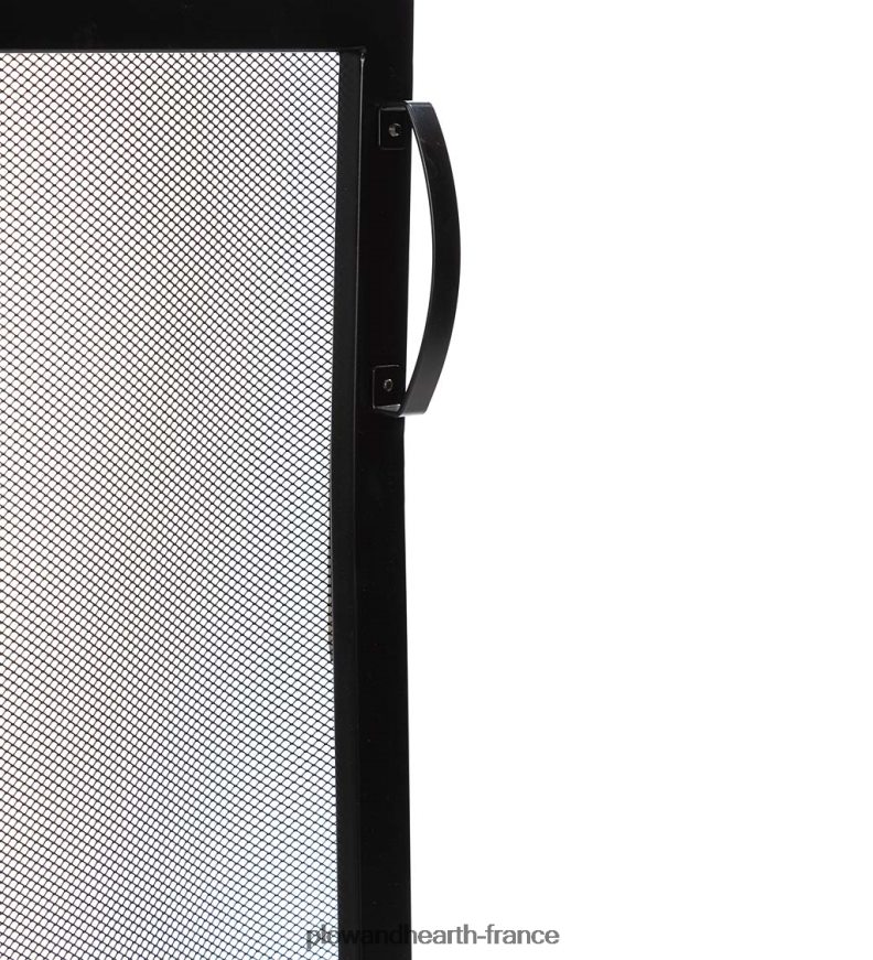 Pare-feu plat en verre trempé Manhattan, petit - noir Plow & Hearth 8642F63168 cheminée