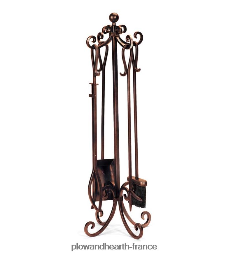 écran de cheminée à garde plate avec crête Plow & Hearth 8642F62875 cheminée