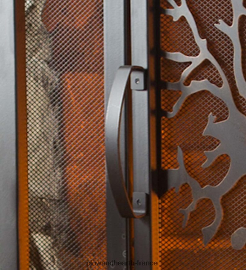 pare feu arbre de vie avec porte Plow & Hearth 8642F62870 cheminée