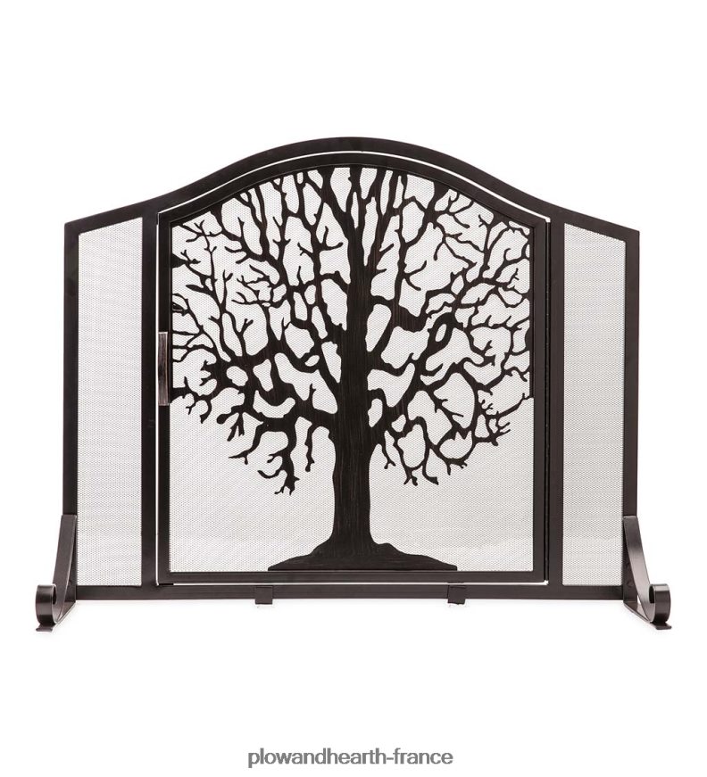 pare feu arbre de vie avec porte Plow & Hearth 8642F62870 cheminée