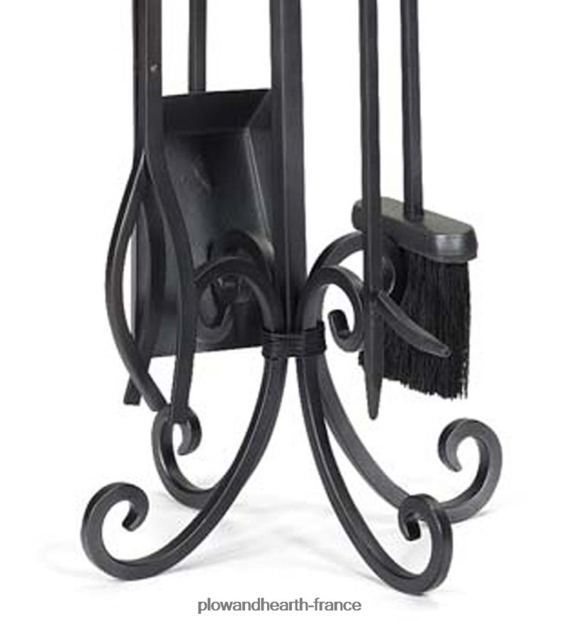 petit écran de cheminée à crête avec portes - cuivre Plow & Hearth 8642F63192 cheminée