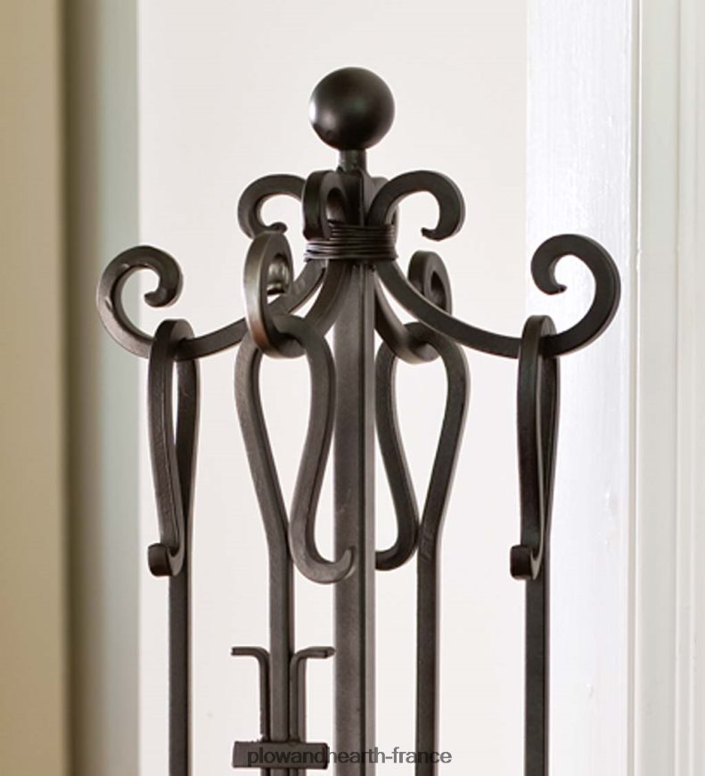 petit écran de cheminée à crête avec portes - cuivre Plow & Hearth 8642F63192 cheminée