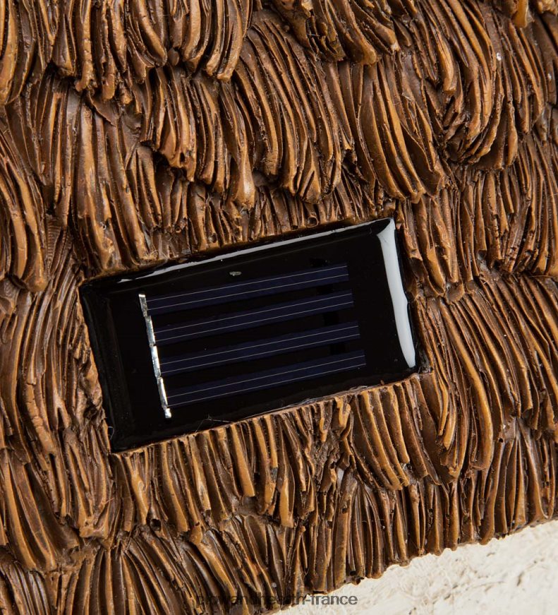 Jardin de fées miniature, maison de campagne anglaise solaire Plow & Hearth 8642F6186 cour et jardin