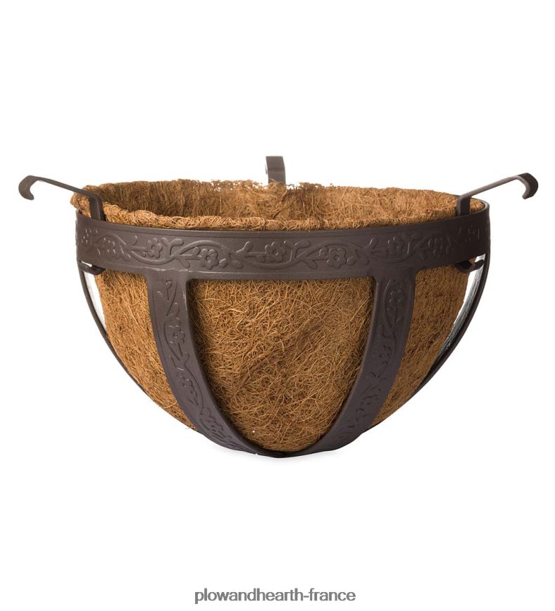 Obélisque de jardin en acier thermolaqué de 8' - cuivre antique Plow & Hearth 8642F63251 cour et jardin