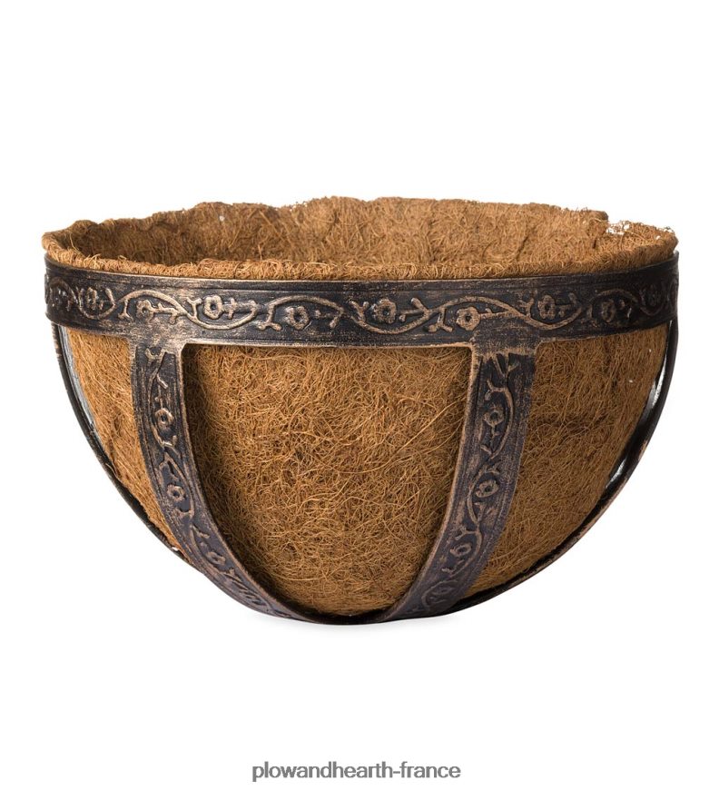 Obélisque de jardin en acier thermolaqué de 8' - cuivre antique Plow & Hearth 8642F63251 cour et jardin