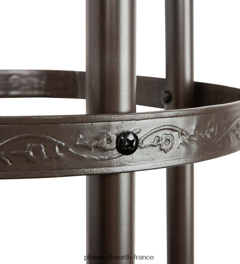 Obélisque de jardin en acier thermolaqué de 8' - cuivre antique Plow & Hearth 8642F63251 cour et jardin