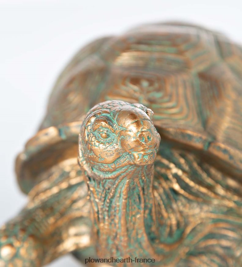 accents de jardin en résine de la famille des tortues Plow & Hearth 8642F671 cour et jardin