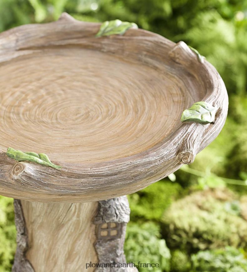 bain d'oiseaux de jardin féerique grandeur nature Plow & Hearth 8642F674 cour et jardin