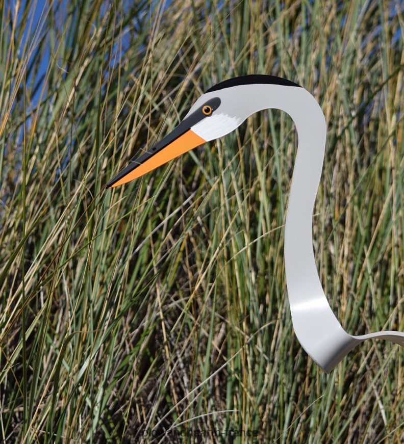 grand héron bleu qui danse Plow & Hearth 8642F6131 cour et jardin