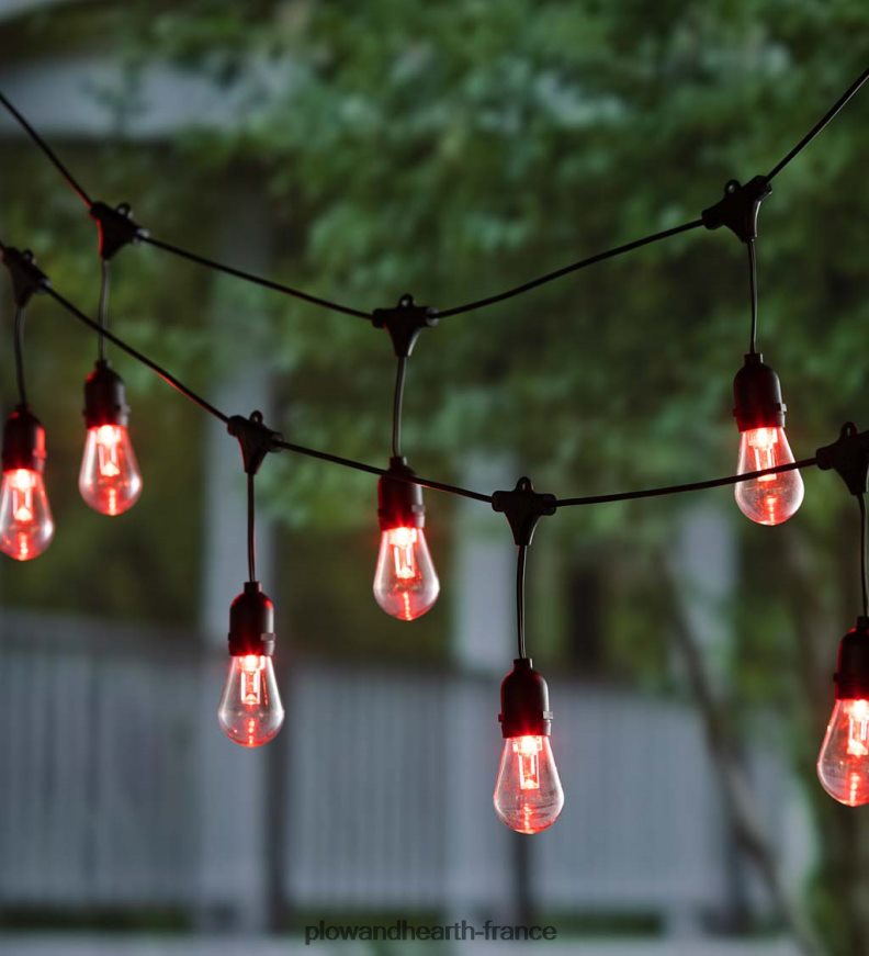 guirlandes solaires multicolores Plow & Hearth 8642F6409 cour et jardin