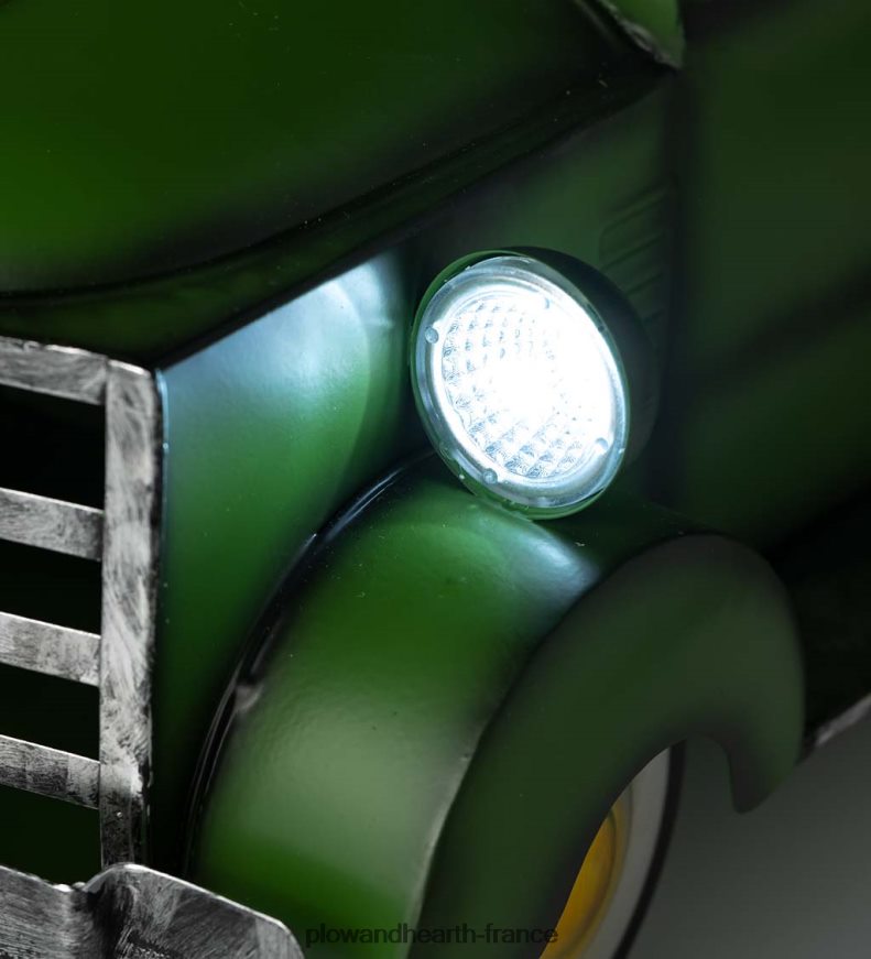 jardinière de camionnette solaire de style vintage - rouge Plow & Hearth 8642F6187 cour et jardin