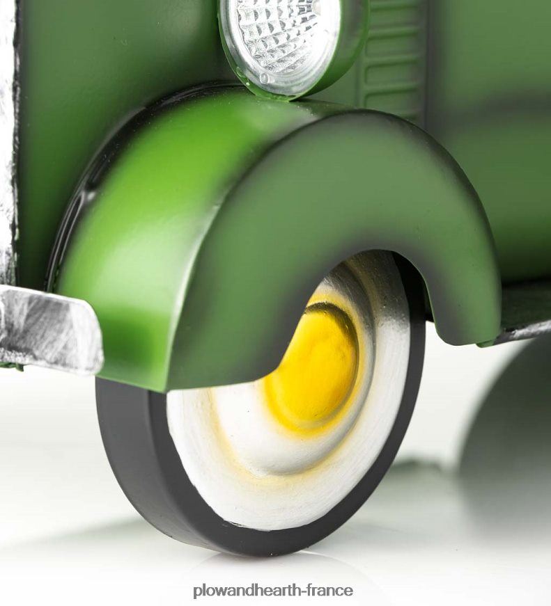 jardinière de camionnette solaire de style vintage - rouge Plow & Hearth 8642F6187 cour et jardin