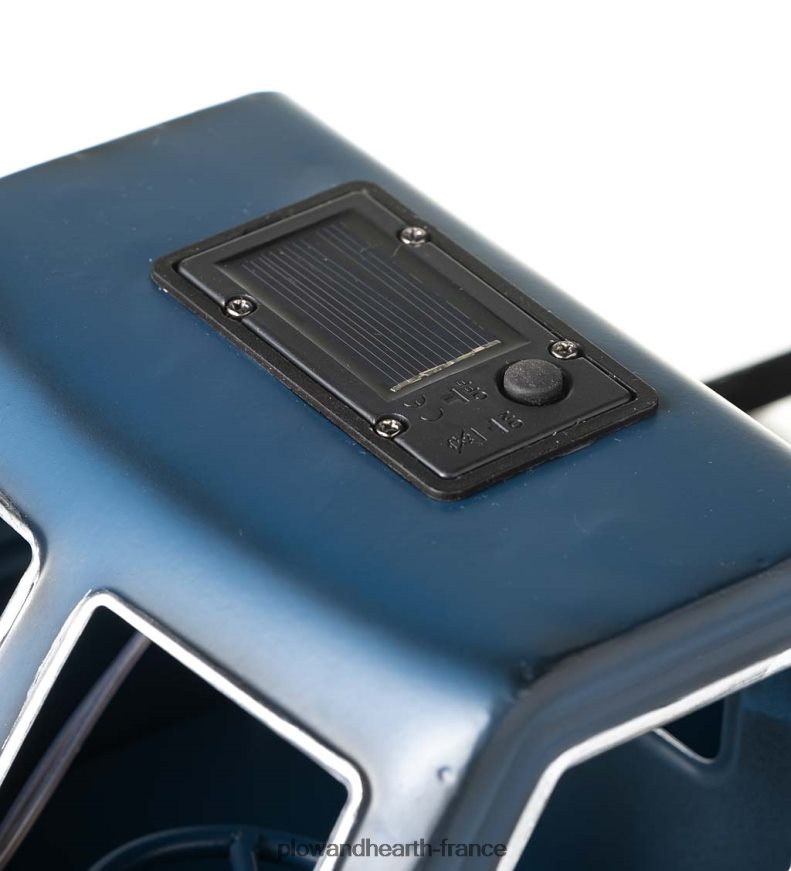 jardinière de camionnette solaire de style vintage - rouge Plow & Hearth 8642F6187 cour et jardin