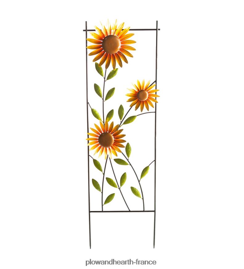 treillis de jardin en métal tournesol tournant Plow & Hearth 8642F6242 cour et jardin