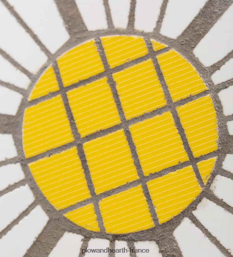 tremplin en mosaïque - rouge Plow & Hearth 8642F6194 cour et jardin