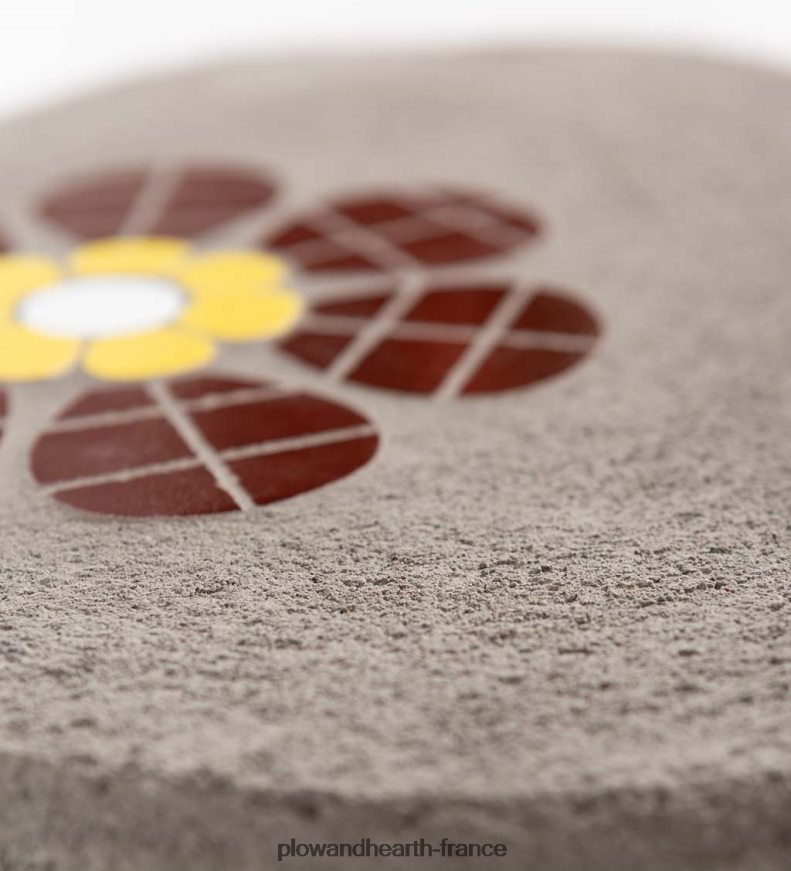 tremplin en mosaïque - rouge Plow & Hearth 8642F6194 cour et jardin