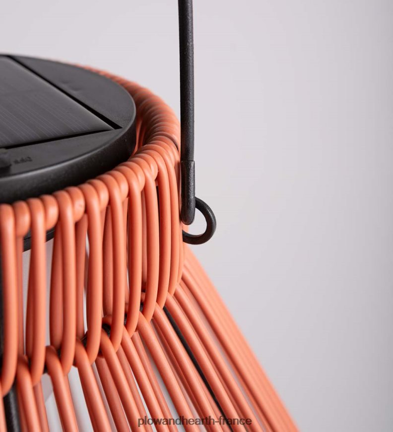 grande suspension solaire - rose saumon Plow & Hearth 8642F6480 cour et jardin