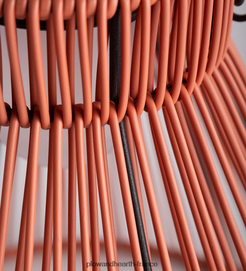 grande suspension solaire - rose saumon Plow & Hearth 8642F6480 cour et jardin