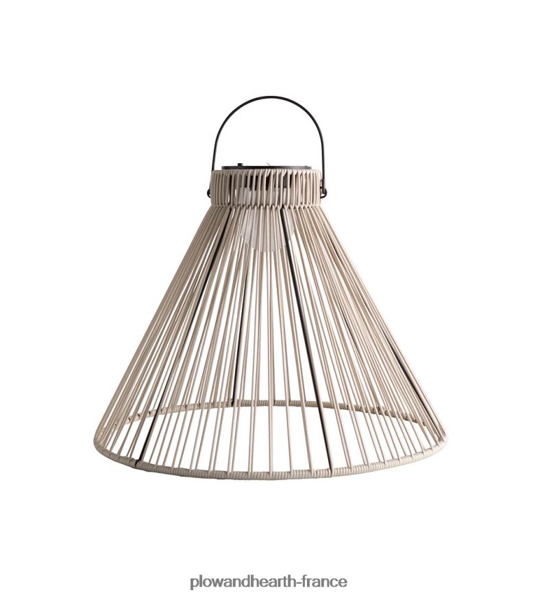 grande suspension solaire - rose saumon Plow & Hearth 8642F6480 cour et jardin