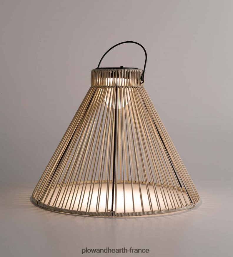 grande suspension solaire - rose saumon Plow & Hearth 8642F6480 cour et jardin