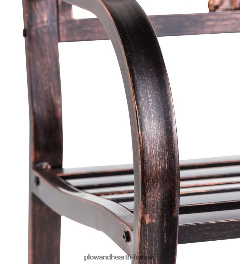 banc de jardin en métal tournesol Plow & Hearth 8642F6497 cour et jardin