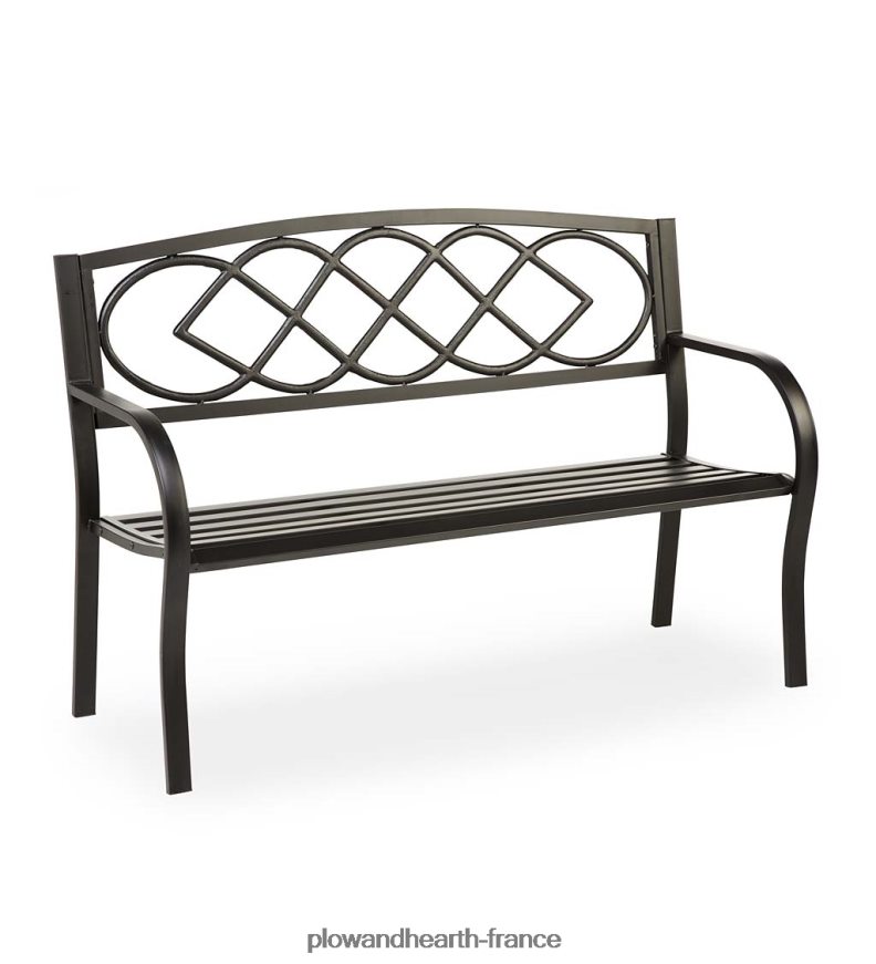 banc de jardin noeud celtique Plow & Hearth 8642F6489 cour et jardin