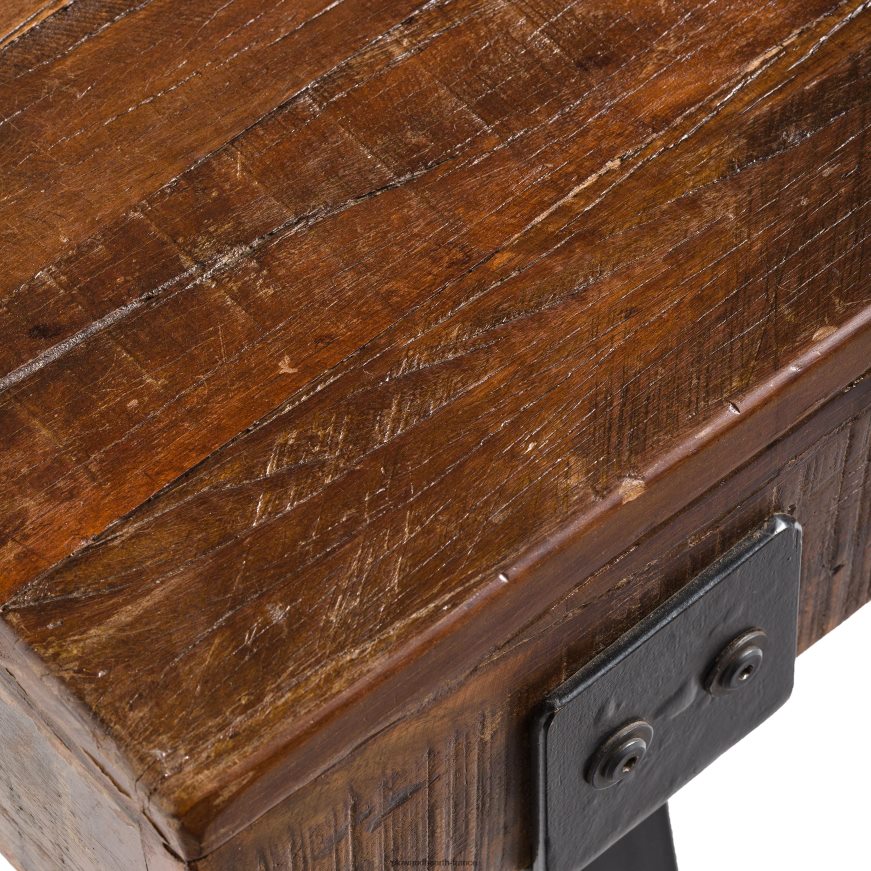 banc en bois récupéré intérieur/extérieur Richland Plow & Hearth 8642F6485 cour et jardin